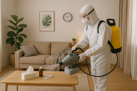 Дезинфекция гостиной