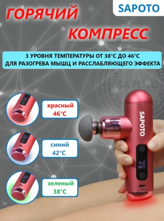 3 режима горячего копресса и хромотерапии