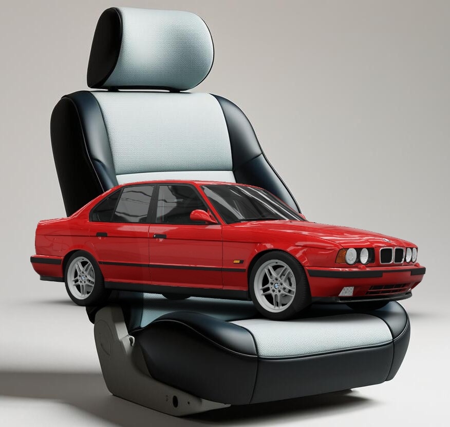 Чехлы для сидений BMW E34, классический стиль