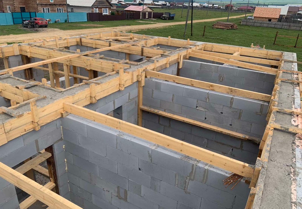 Готовый дом из газобетона