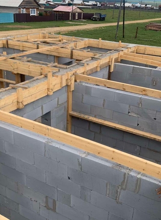 Готовый дом из газобетона