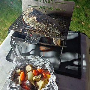 Демонстрация жарочной поверхности с яичницей