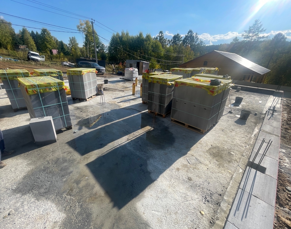 Готовый дом из газобетона