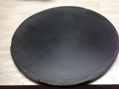 Заготовка "блин" шунгитово-янтарного материала AMBER C60.