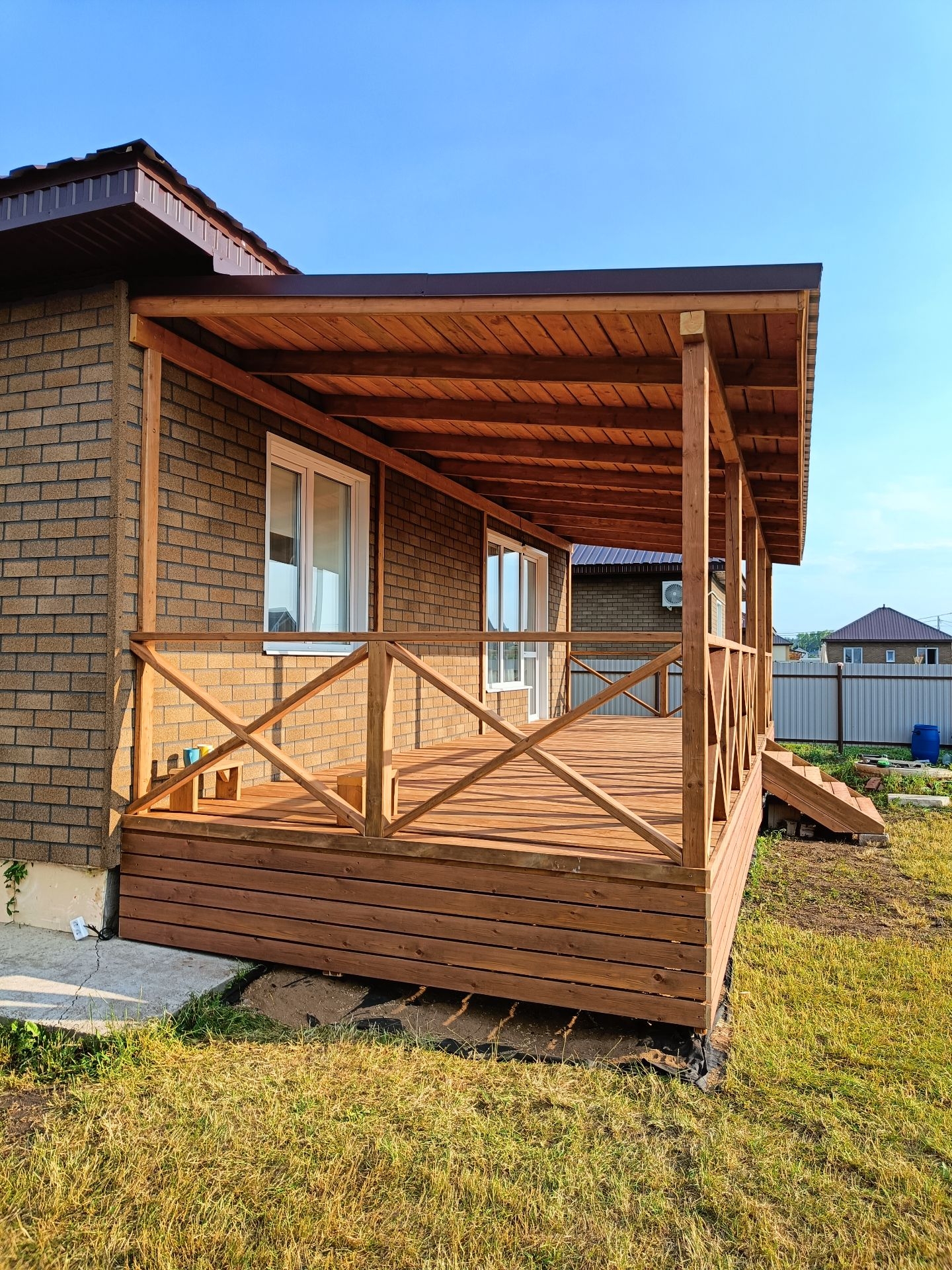 Строительство деревянных террас под ключ в Уфе и Уфимском районе