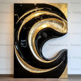 Картина из коллекции Натальи Жуковой " Black Gold Pearl "