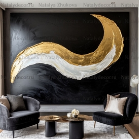 Картина из коллекции Натальи Жуковой " Black Gold Pearl "