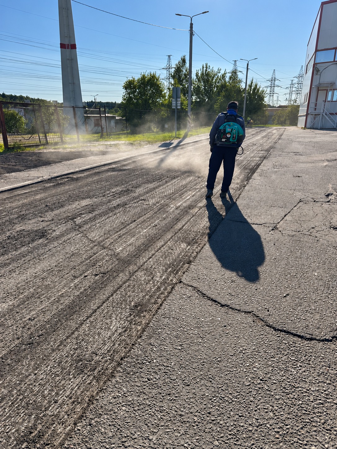 Обеспыливание основания после фрезерования, Лесной Городок, Энергетиков, 10