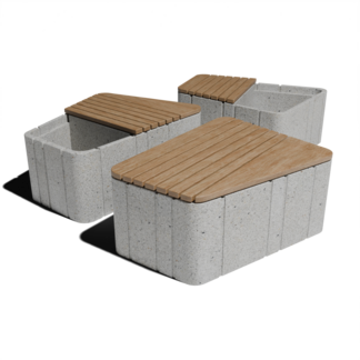 Лавочки и скамейки из архитектурного бетона