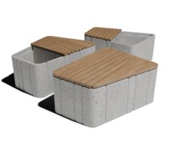 Лавочки и скамейки из архитектурного бетона