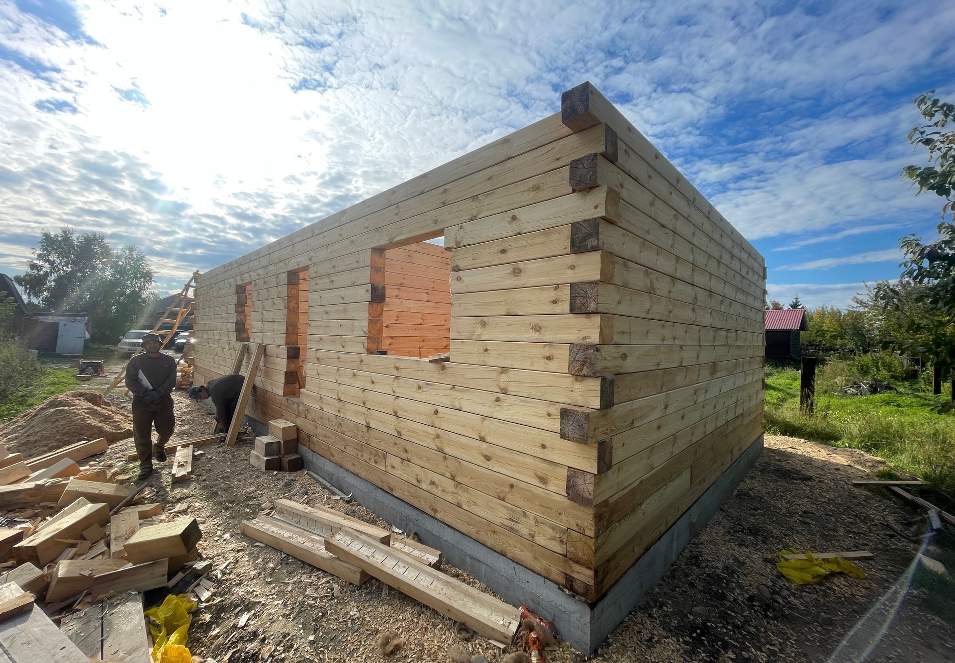 Готовый дом из газобетона