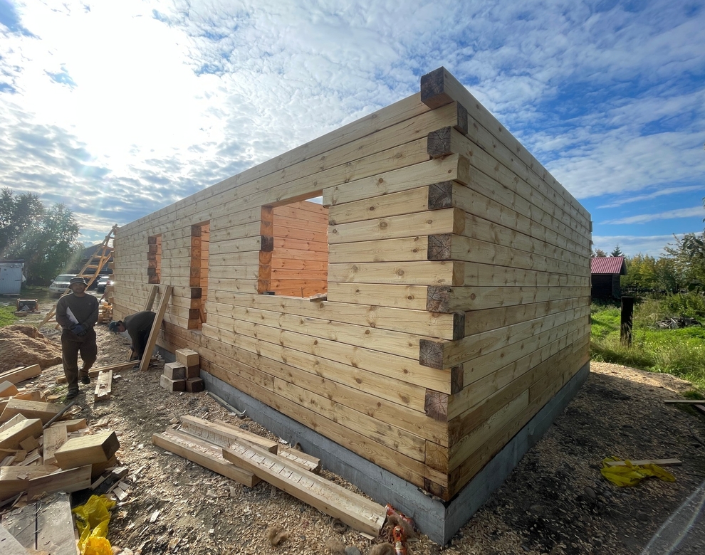 Готовый дом из газобетона