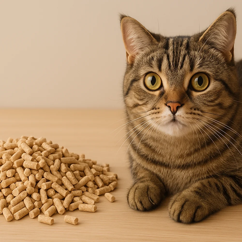 Древесный наполнитель для кошек