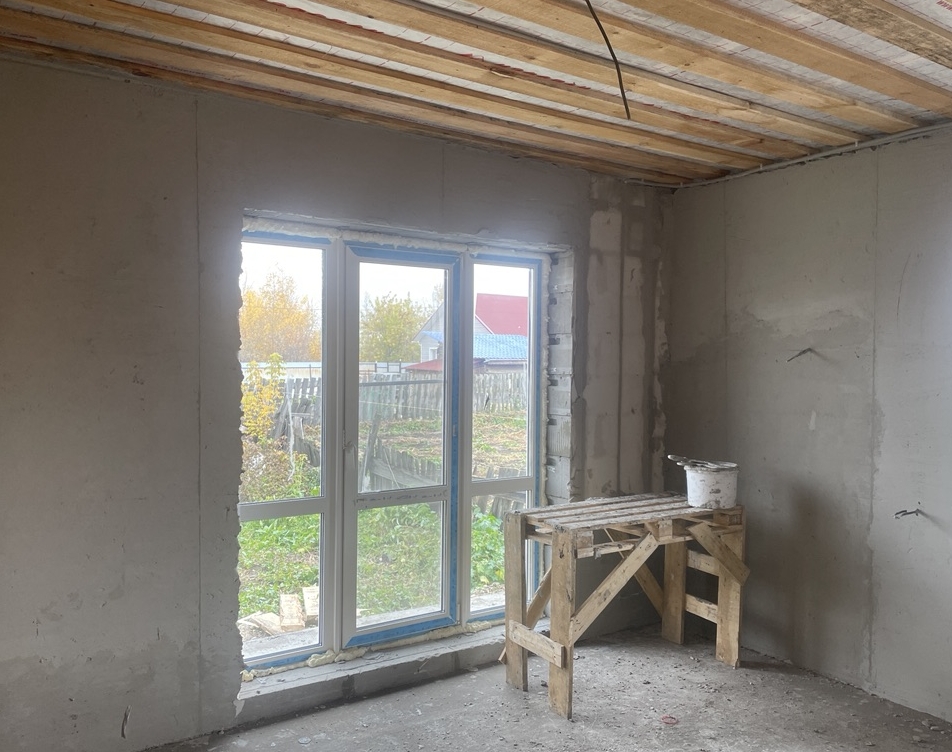 Готовый дом из газобетона