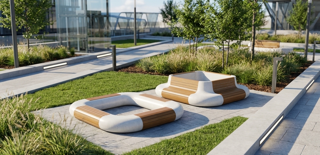 Уличная мебель SPOT из бетона