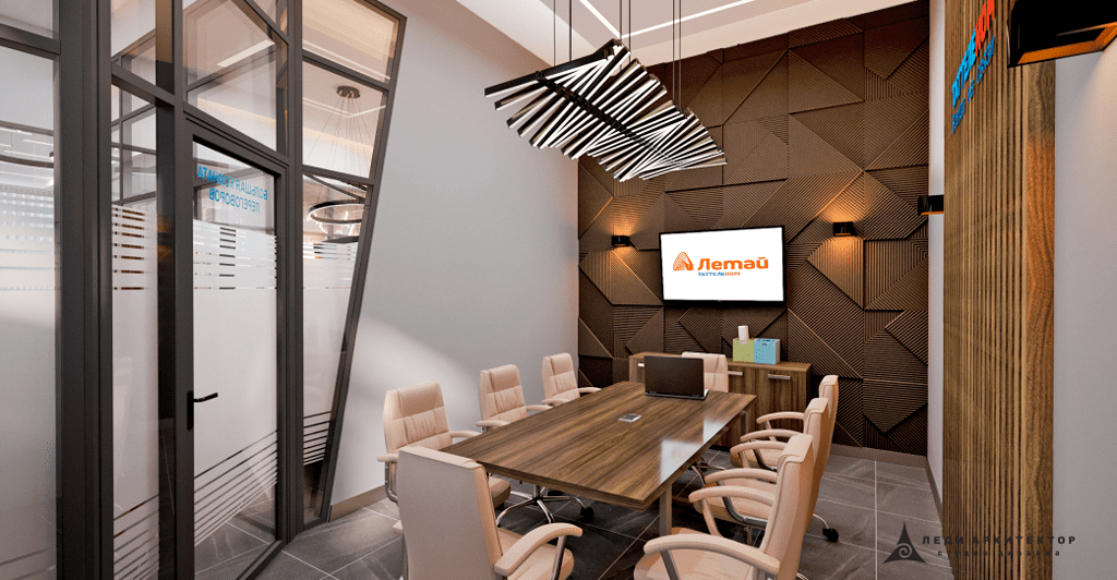 Дизайн переговорной для руководителя офиса Таттелеком