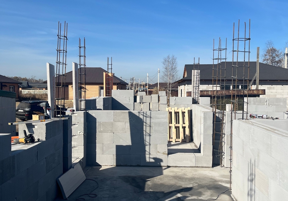 Готовый дом из газобетона