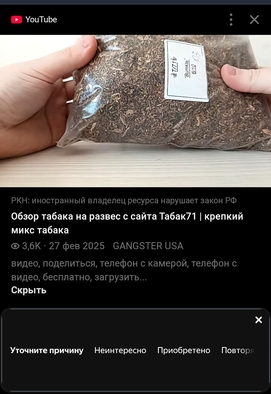 Скрин видео с площадки Youtube от автора "Максим Фрунзе"