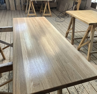 Изготовление столешниц прямоугольных на заказ из древесного массива в Уфе от компании ЭкоМассивУфа