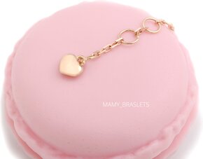 Сердечко для браслета с детками Mamy-braslets серебро