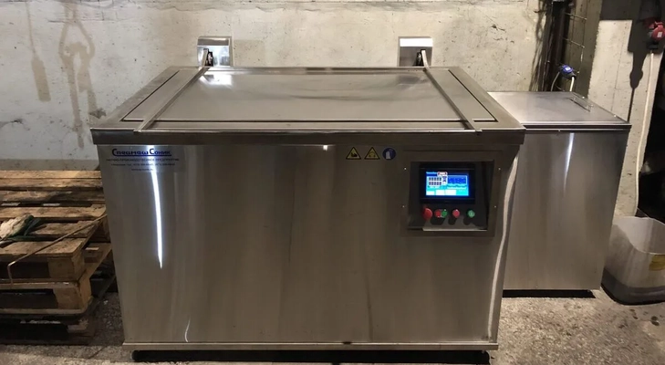 Работа ультразвуковой ванны