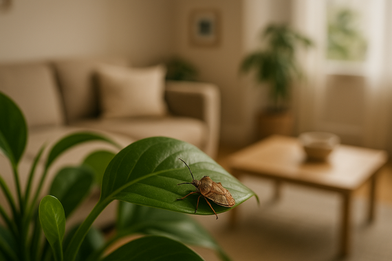 Клоп на комнатном растении