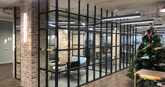 Стационарная лофт перегородка в Астане