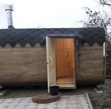 Баня бочка Квадро длиной 3.5 м